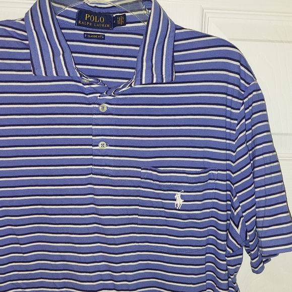 ❤️SALE! POLO RALPH LAUREN Classic Fit Striped Polo Shirt - Picture 6 of 9